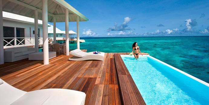 Pool, Two Bedroom Water Villa, Diamonds Thudufushi Island Resort