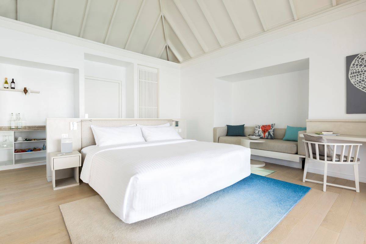 Lux* South Ari Atoll, Water Villa, Schlafbereich