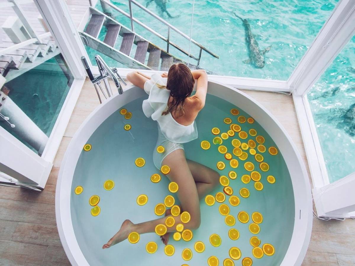 Lux* South Ari Atoll, Lux* Villa, Große Badewanne