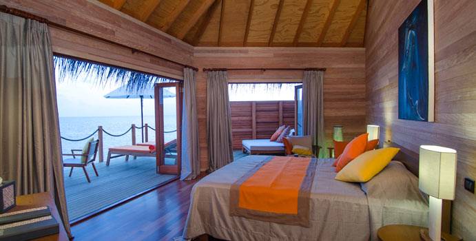 Schlafzimmer 2, 2-Bedroom Overwater Suite, Mirihi Island Resort