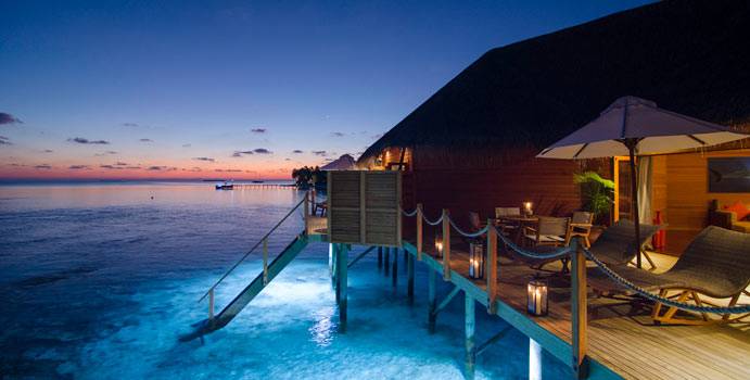 Sonnenuntergang, Fehurihi Water Suite, Mirihi Island Resort