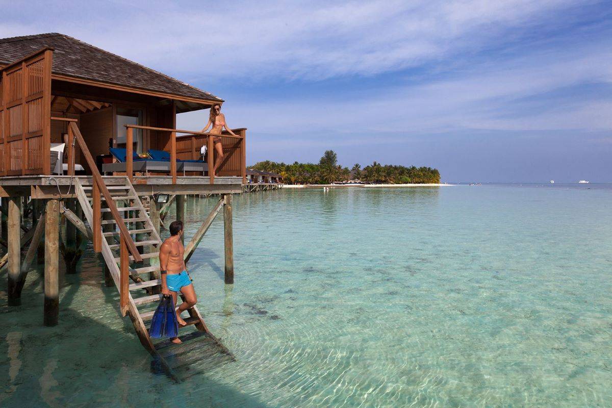 Vilamendhoo Island Resort, Malediven, Jacuzzi Water Villa, Villa mit Zugang zum Meer