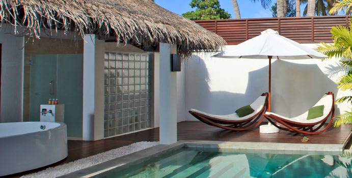 Badewanne, Pool Villa, Velassaru Maldives
