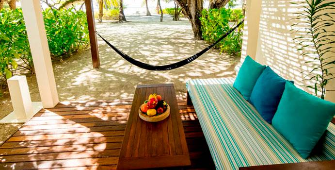 Terrasse, Garden Villa, Holiday Inn Resort Kandooma