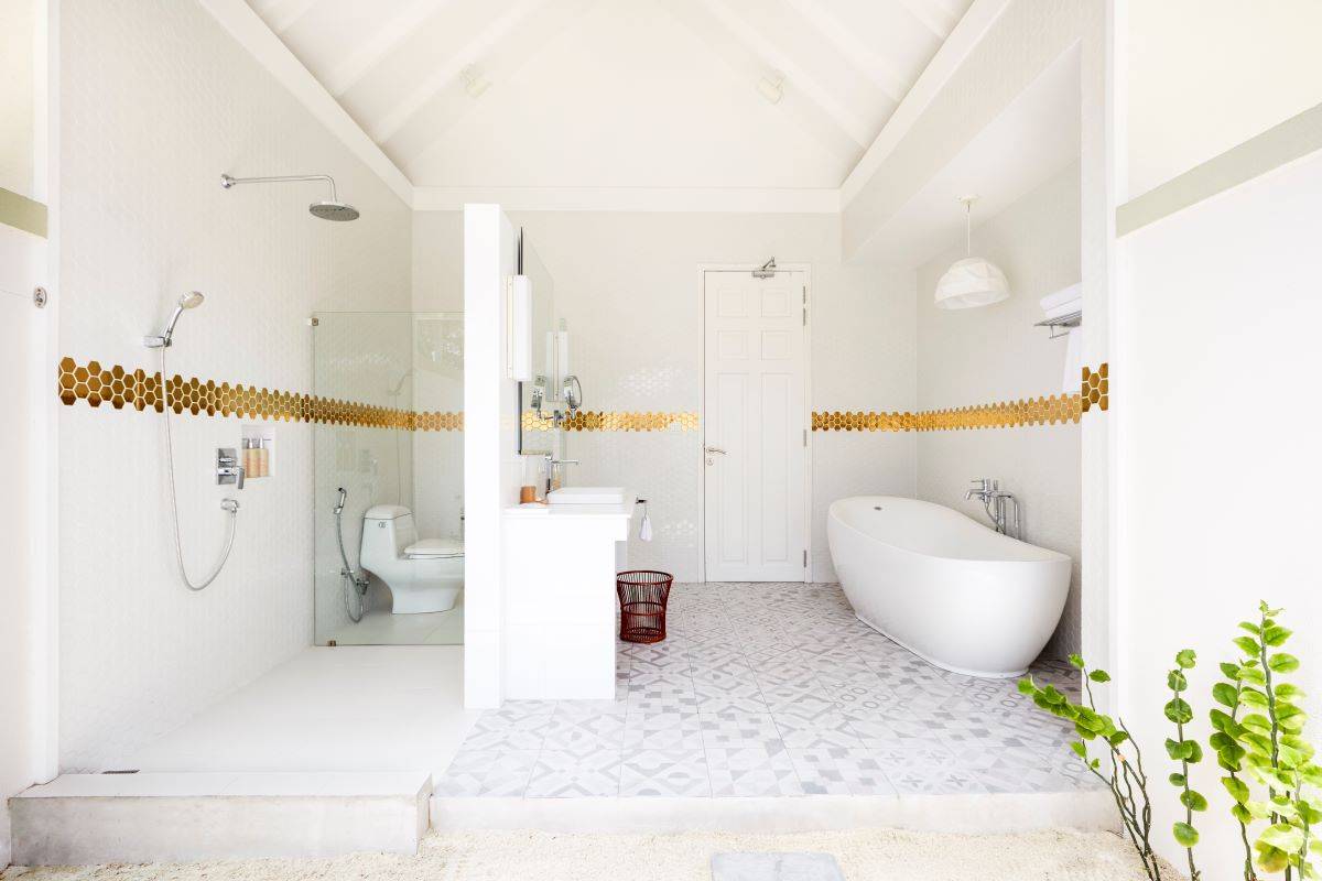 Sun Siyam Olhuveli, Malediven, Grand Beach Villa, Badezimmer