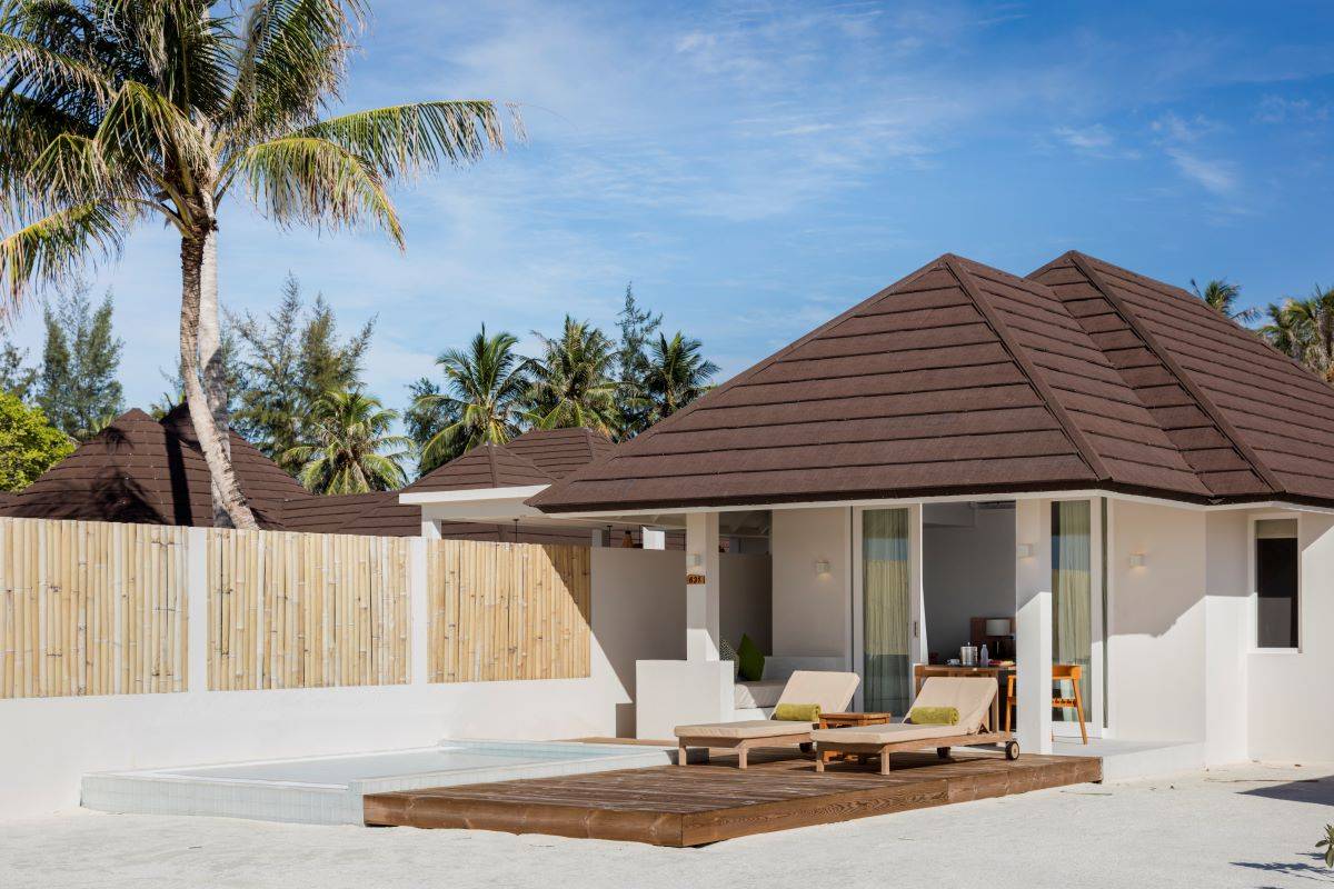 Sun Siyam Olhuveli, Malediven, Grand Beach Villa with Pool, Terrasse