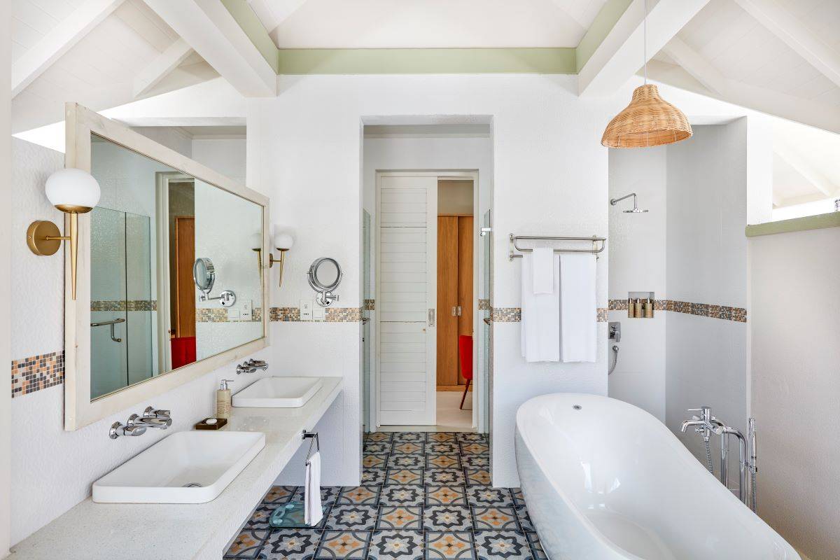 Sun Siyam Olhuveli, Malediven, Grand Beach Villa with Pool, Badezimmer