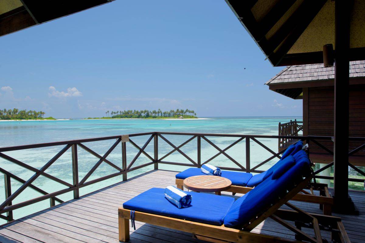 Sun Siyam Olhuveli, Malediven, Water Villa, Sonnendeck