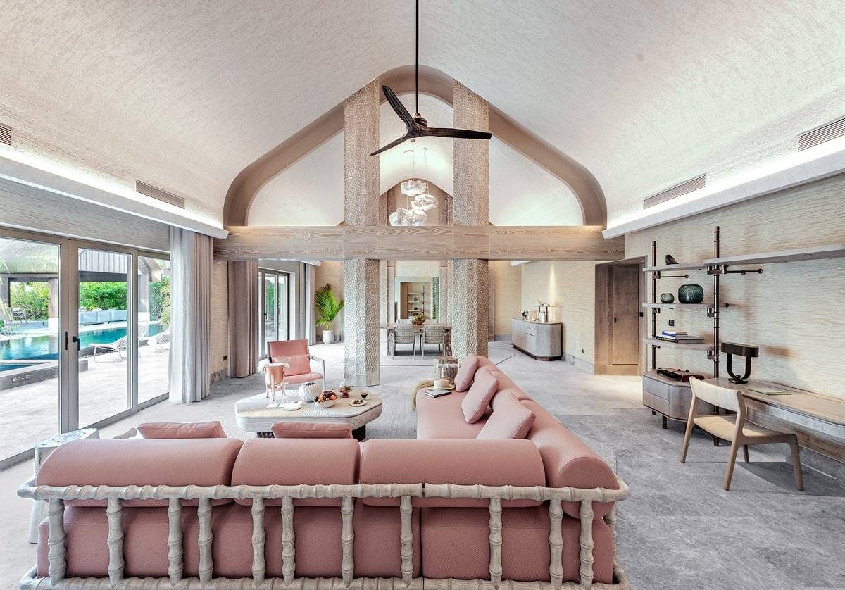 JOALI BEING | Two Bedroom Wellbeing Beach Pool Villa | Wohnzimmer