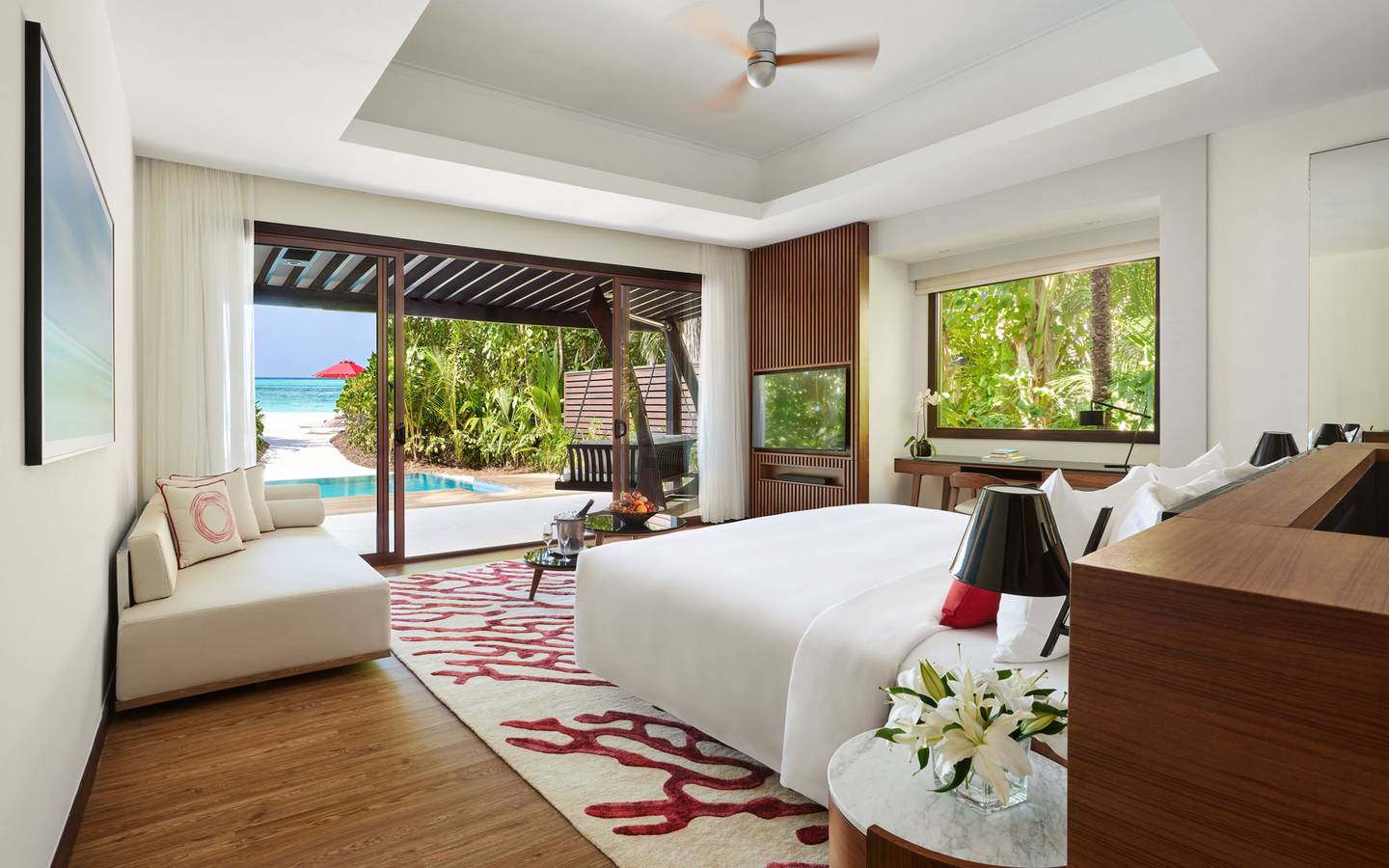 Niyama Private Islands - Deluxe Family Beach Pool Villas Master Bedroom