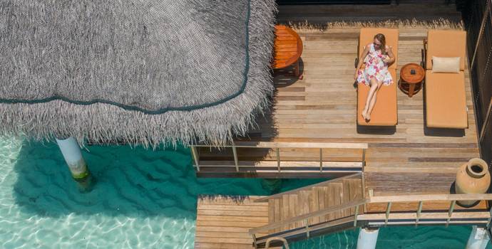 Terrasse, Lagoon Villa, Taj Exotica Maldives Resort & SPA