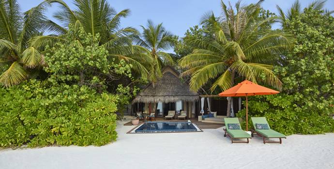Deluxe Beach Villa with Pool, Taj Exotica Maldives Resort & SPA