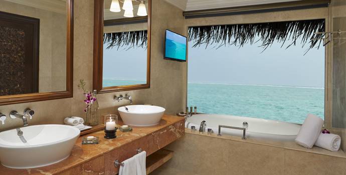 Badezimmer, One Bedroom Ocean Suite with Pool, Taj Exotica Maldives Resort & SPA