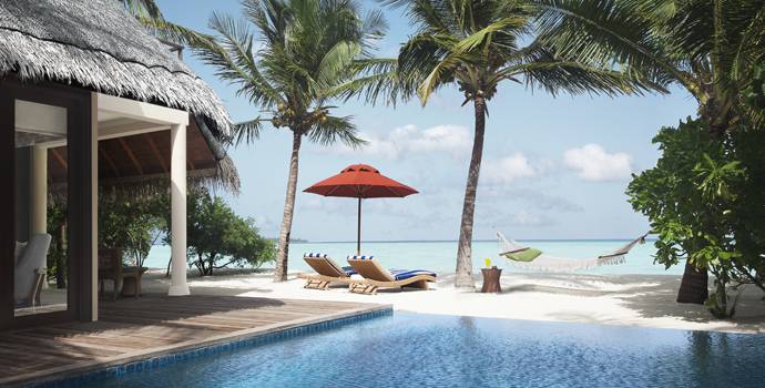One Bedroom Beach Villa Suite with Pool, Taj Exotica Maldives Resort & SPA