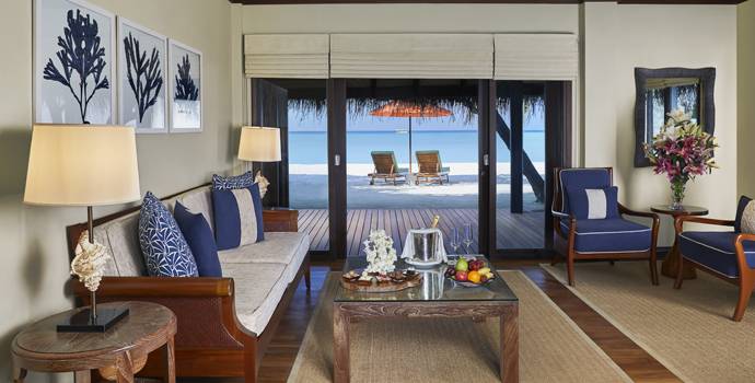 Wohnen, Two Bedroom Beach Villa Suite with Pool, Taj Exotica Maldives Resort & SPA