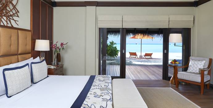 Schlafen EG, Two Bedroom Beach Villa Suite with Pool, Taj Exotica Maldives Resort & SPA
