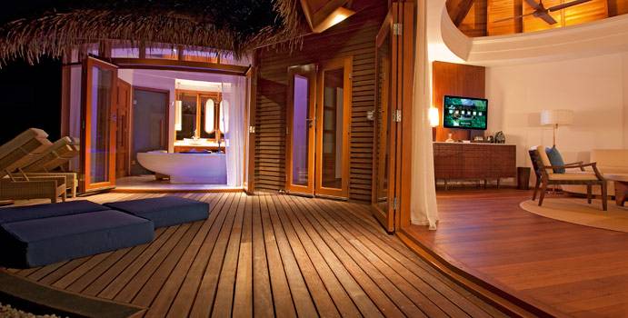 Terrasse, Water Villa, Constance Halaveli Resort