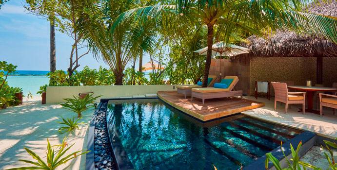 Beach Villa, Constance Halaveli Resort