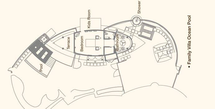 Grundriss, Family Beach Villa, Constance Halaveli Resort