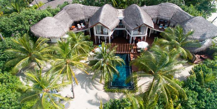 Luftaufnahme, Presidential Suite, Constance Halaveli Resort