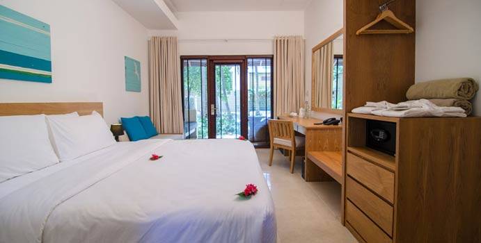 Schlafen, Garden Room, Summer Island Maldives