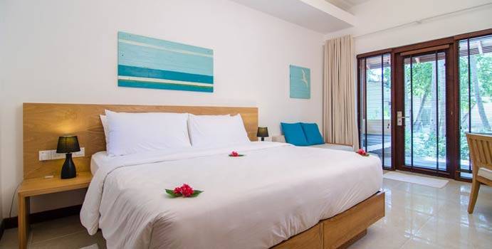 Schlafen, Garden Room, Summer Island Maldives