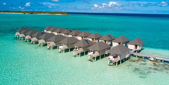 Luftaufnahme, Water Villas, Summer Island Maldives
