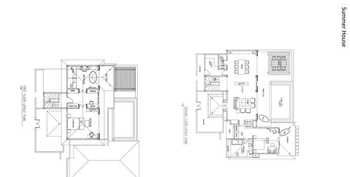 Grundriss, The Summer House, Summer Island Maldives