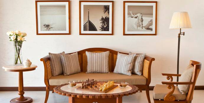 Wohnraum, Two Bedroom Beach Pool Villa, The Residence Maldives at Falhumaafushi