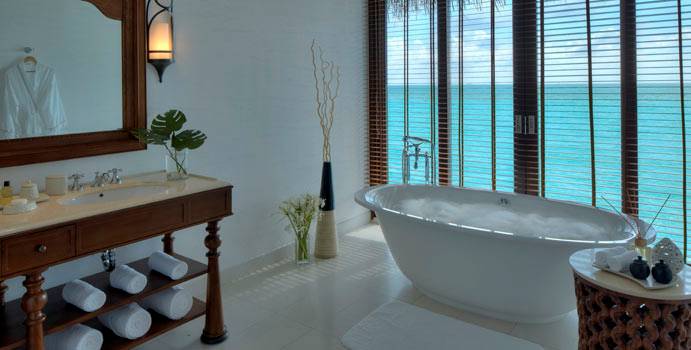 Bad, Deluxe Water Pool Villa, The Residence Maldives at Falhumaafushi