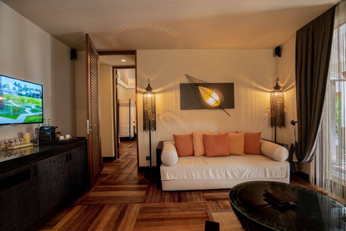 Ayada Maldives, Malediven, Beach Family Suite with Pool, Wohnbereich