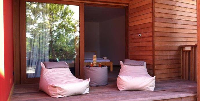 Terrasse, Beach Front Room, The Barefoot Eco Hotel