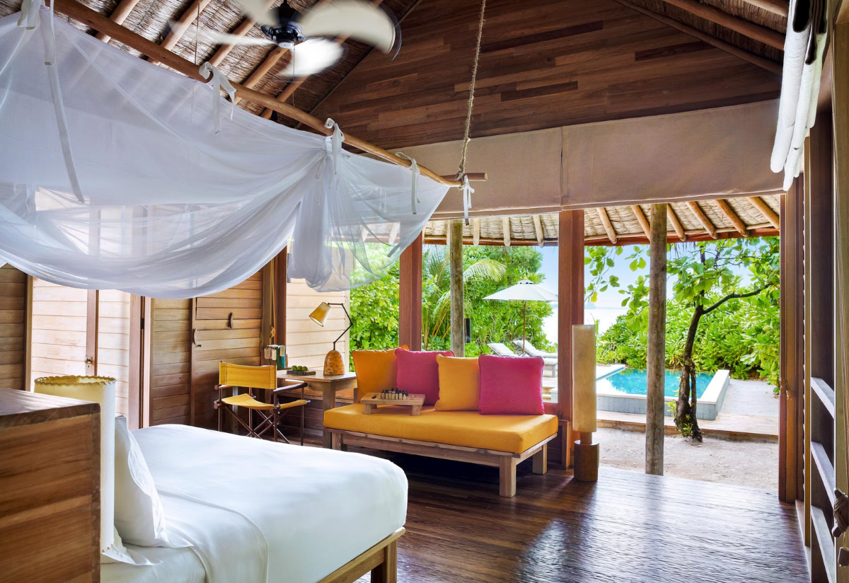 Six Senses Laamu, Ocean Beach Villa with Pool, Wohnen