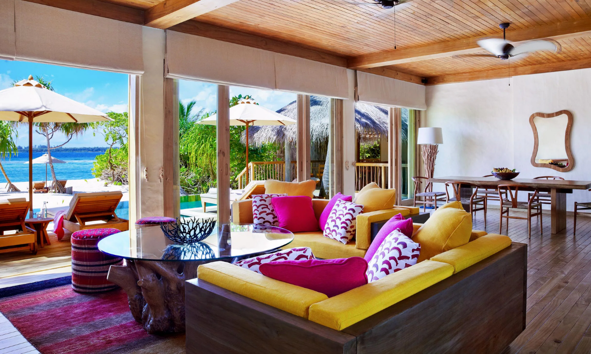 Six Senses Laamu, Two Bedroom Ocean Beach Villa with Pool, Wohnen