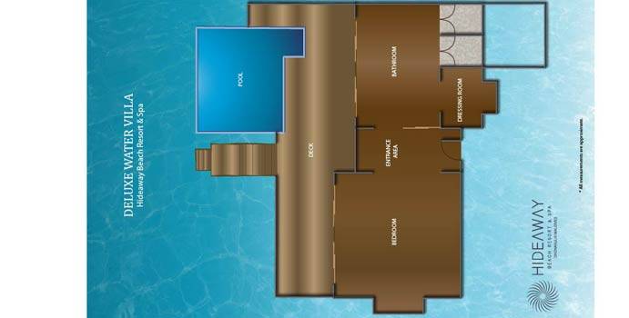 Grundriss, Deluxe Water Villa with Pool, Hideaway Beach Resort & SPA