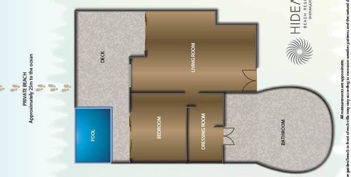 Grundriss, Beach Residence with Plunge Pool, Hideaway Beach Resort & SPA