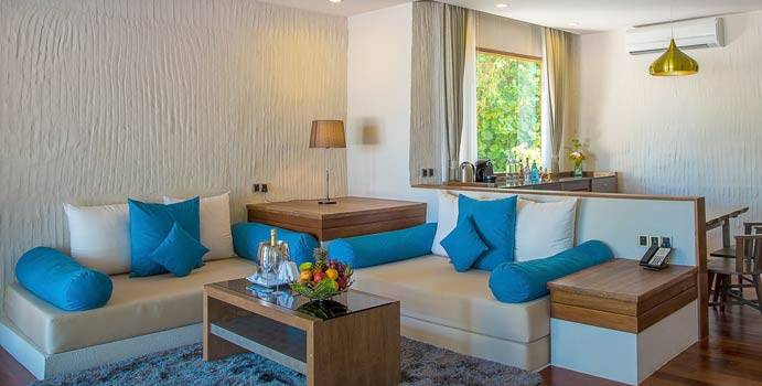 Wohnbereich, Beach Residence with Plunge Pool, Hideaway Beach Resort & SPA