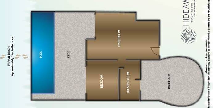 Grundriss, Deluxe Beach Residence with Pool, Hideaway Beach Resort & SPA