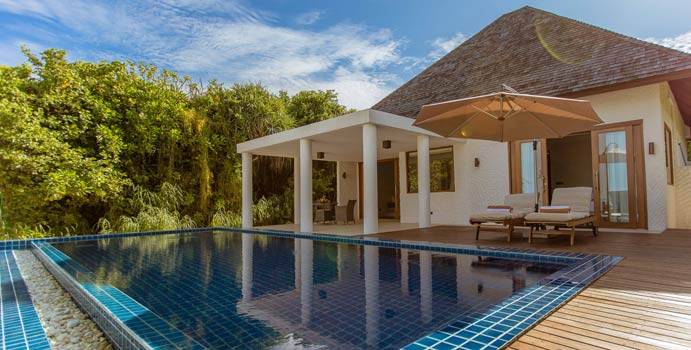 Terrasse, Deluxe Beach Residence with Pool, Hideaway Beach Resort & SPA