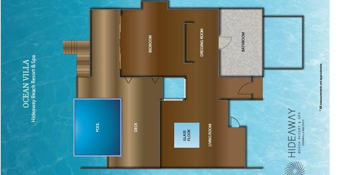 Grundriss, Ocean Villa with Pool, Hideaway Beach Resort & SPA