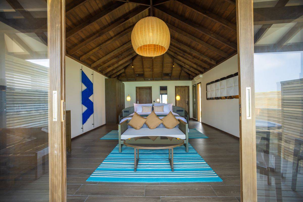 Jawakara Islands Maldives, Malediven, Mabin Water Pool Villa, Schlafen