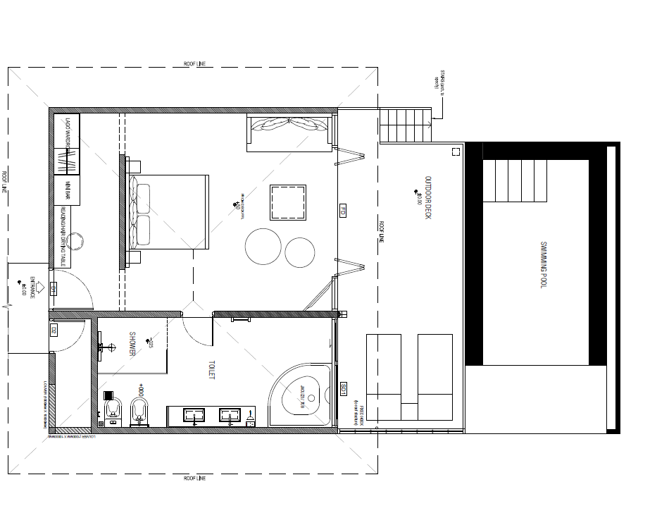 Cocoon Maldives, Lagoon Suite with Pool, Grundriss