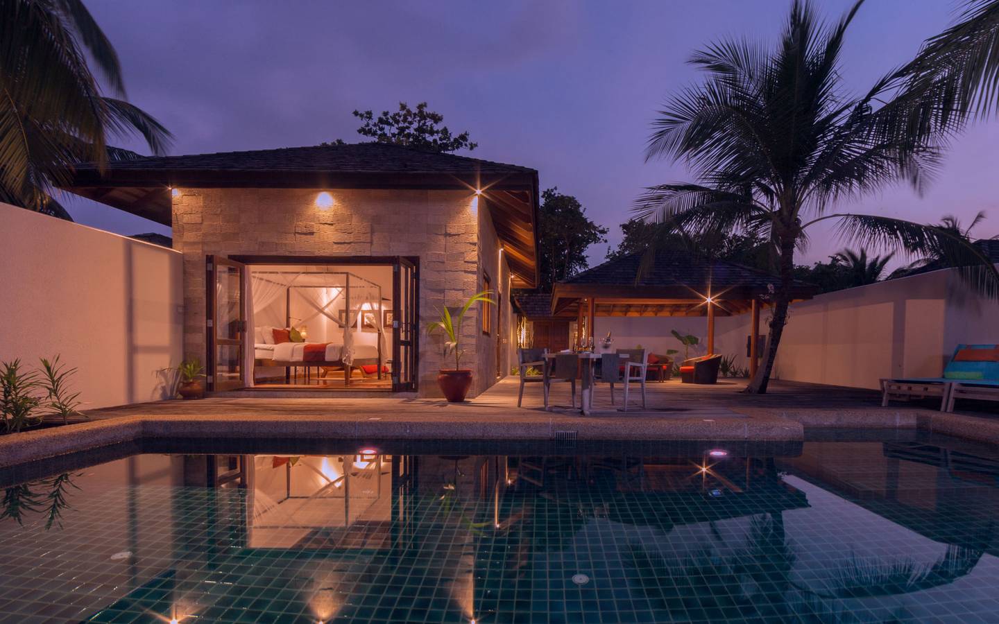 Kuredu Island Resort, Malediven, Private Pool Villa, Außenansicht