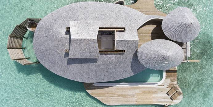 Luftaufnahme, 1 Bedroom Water Retreat, Soneva Jani