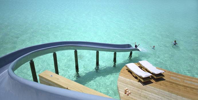 Wasserrutsche, 1 Bedroom Water Retreat with slide, Soneva Jani