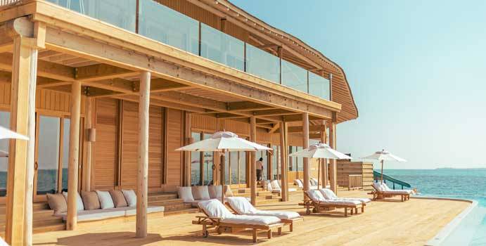 Terrasse, 4 Bedroom Water Reserve with Slide, Soneva Jani