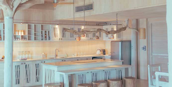 Küche, 4 Bedroom Water Reserve with Slide, Soneva Jani