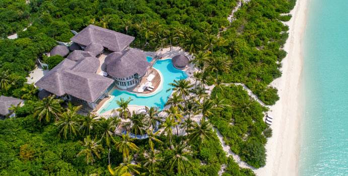 Luftaufnahme, 4 Bedroom Island Reserve with Slide, Soneva Jani