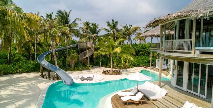 Pool, 4 Bedroom Island Reserve with Slide, Soneva Jani