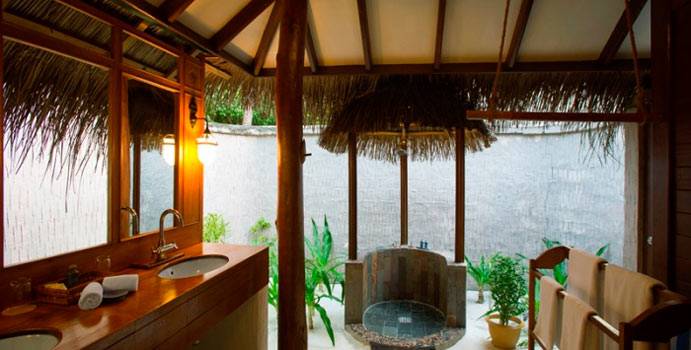 Bad, Beach Villa, Medhufushi Island Resort